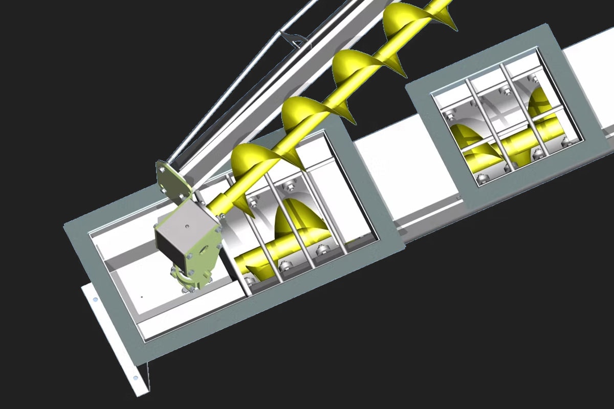 U Trough Power Sweep Feature Secondary Center Hopper - Haven Industries